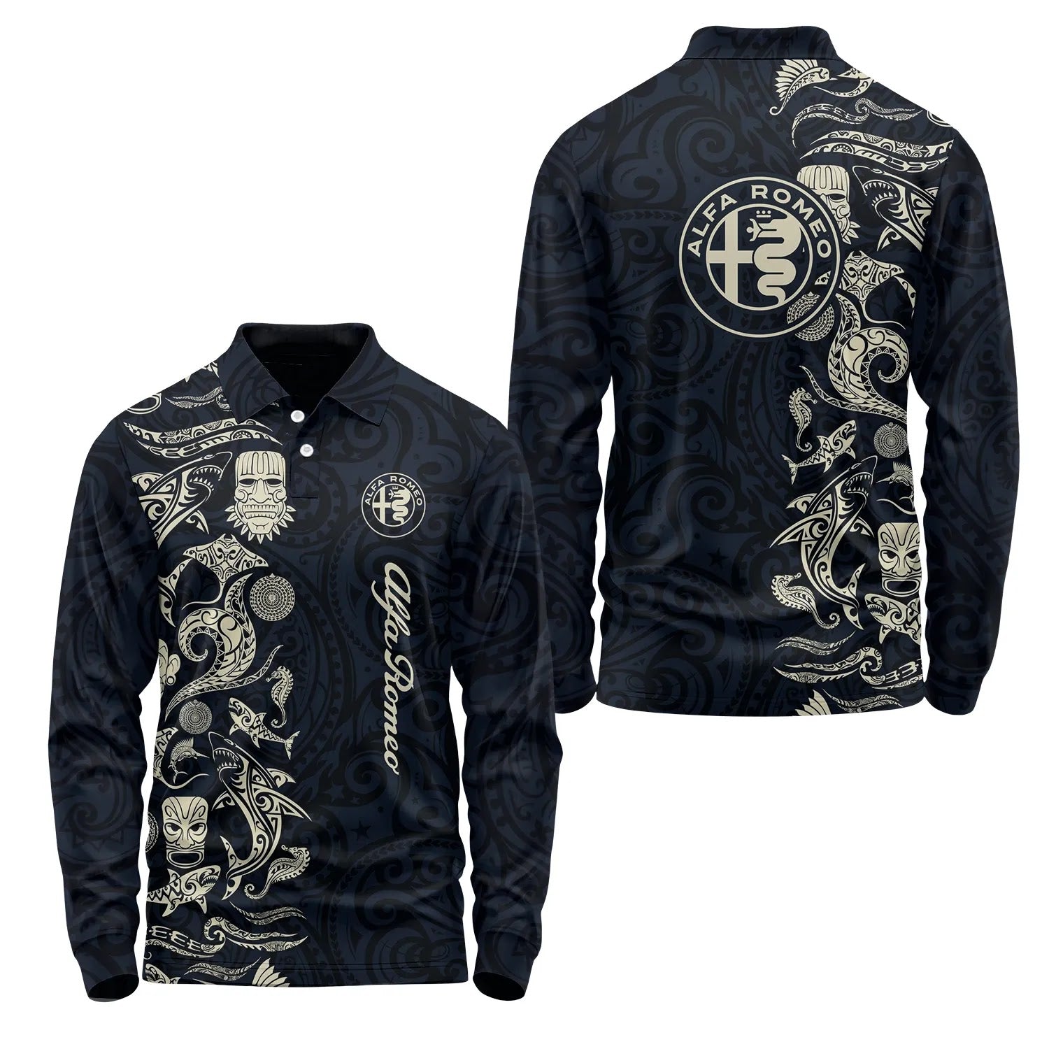 Alfa Romeo Long Sleeve Polo SHW033