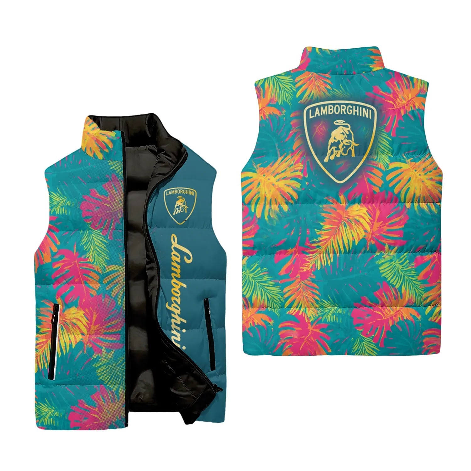 Lamborghini Sleeveless Puffer Jacket SHW059