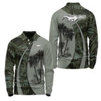 Ford Mustang Long Sleeve Polo SHW063