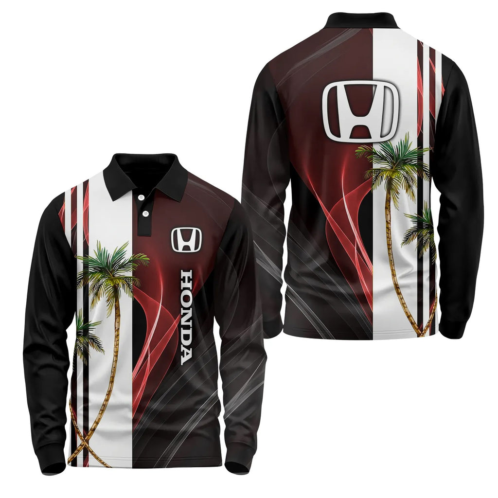 Honda Long Sleeve Polo SHW036