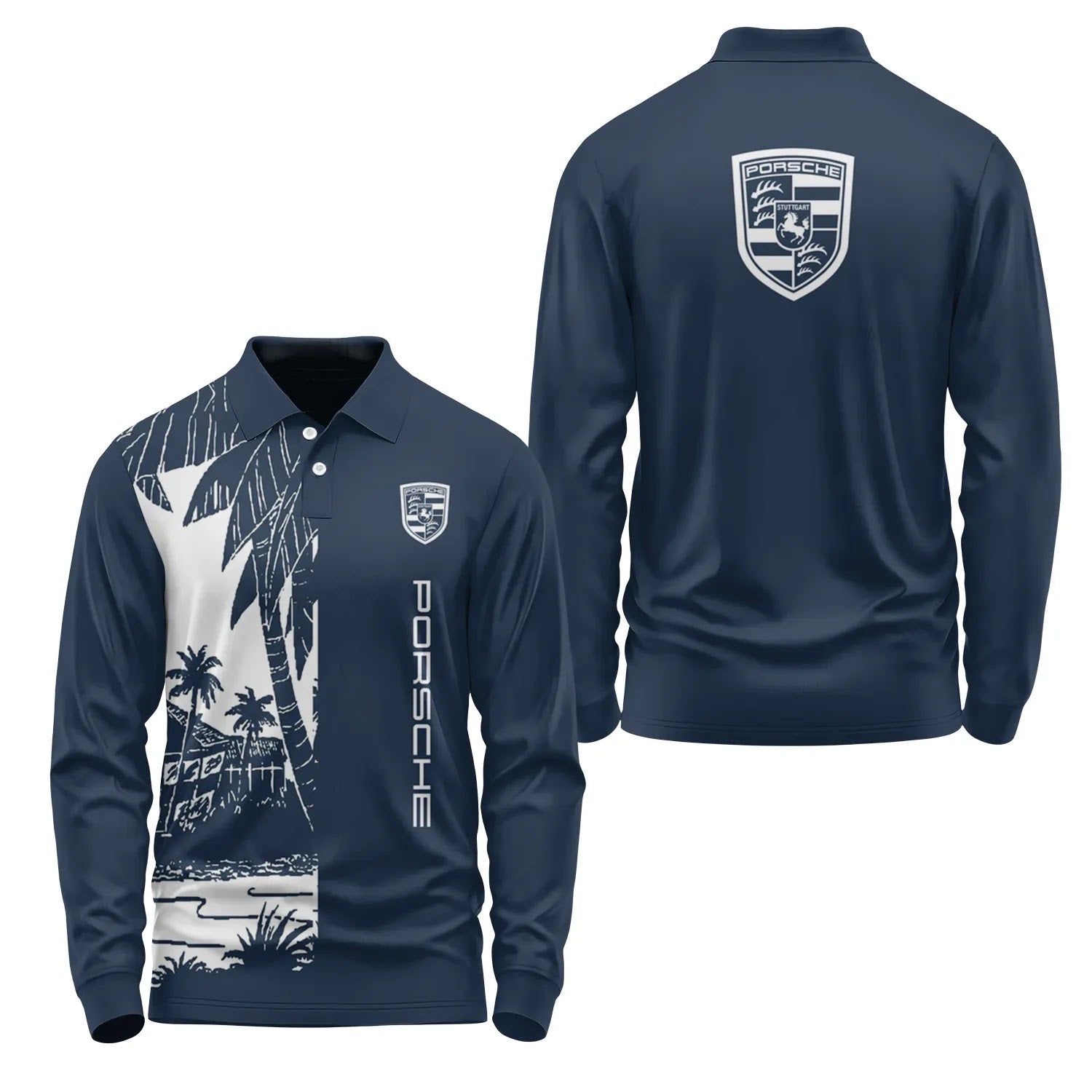 Porsche Long Sleeve Polo SHW031
