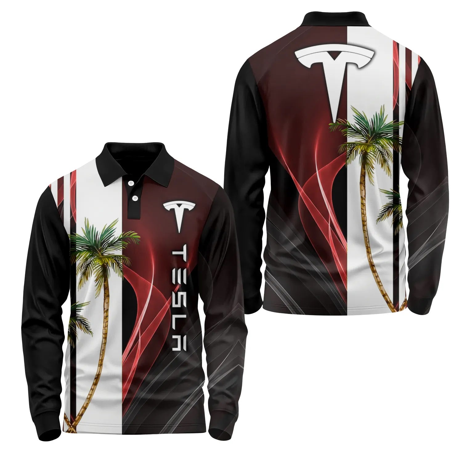 Tesla Long Sleeve Polo SHW036