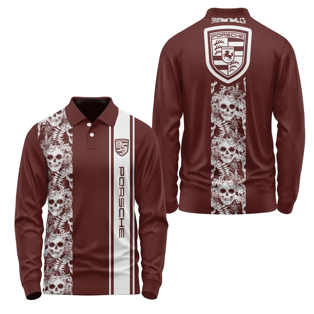 Porsche Long Sleeve Polo SHW042