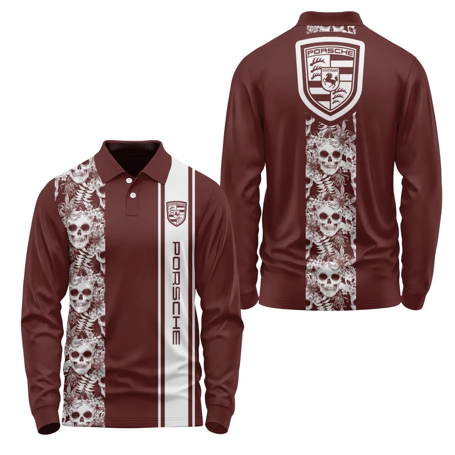 Porsche Long Sleeve Polo SHW042