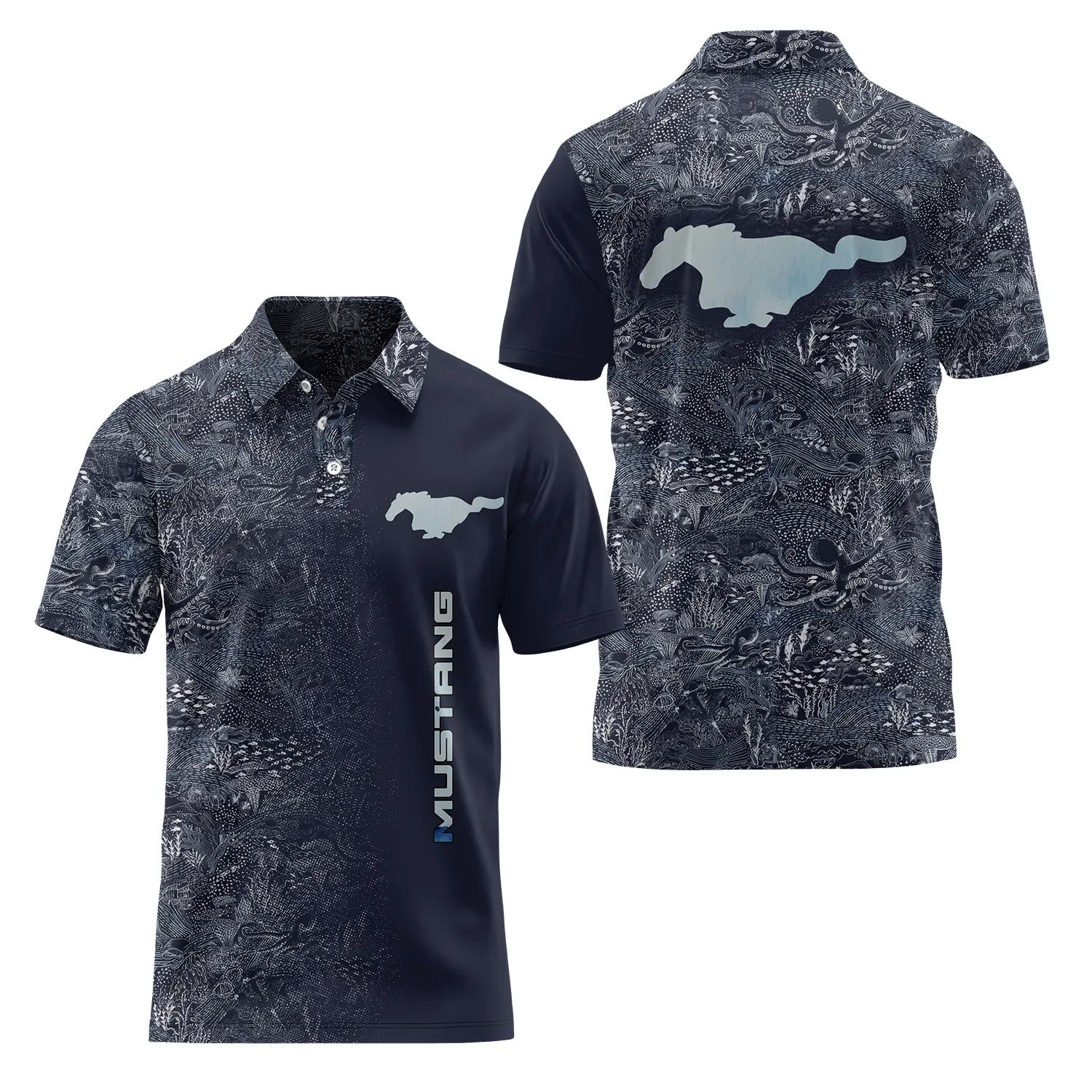Ford Mustang Short Sleeve Polo SHW006