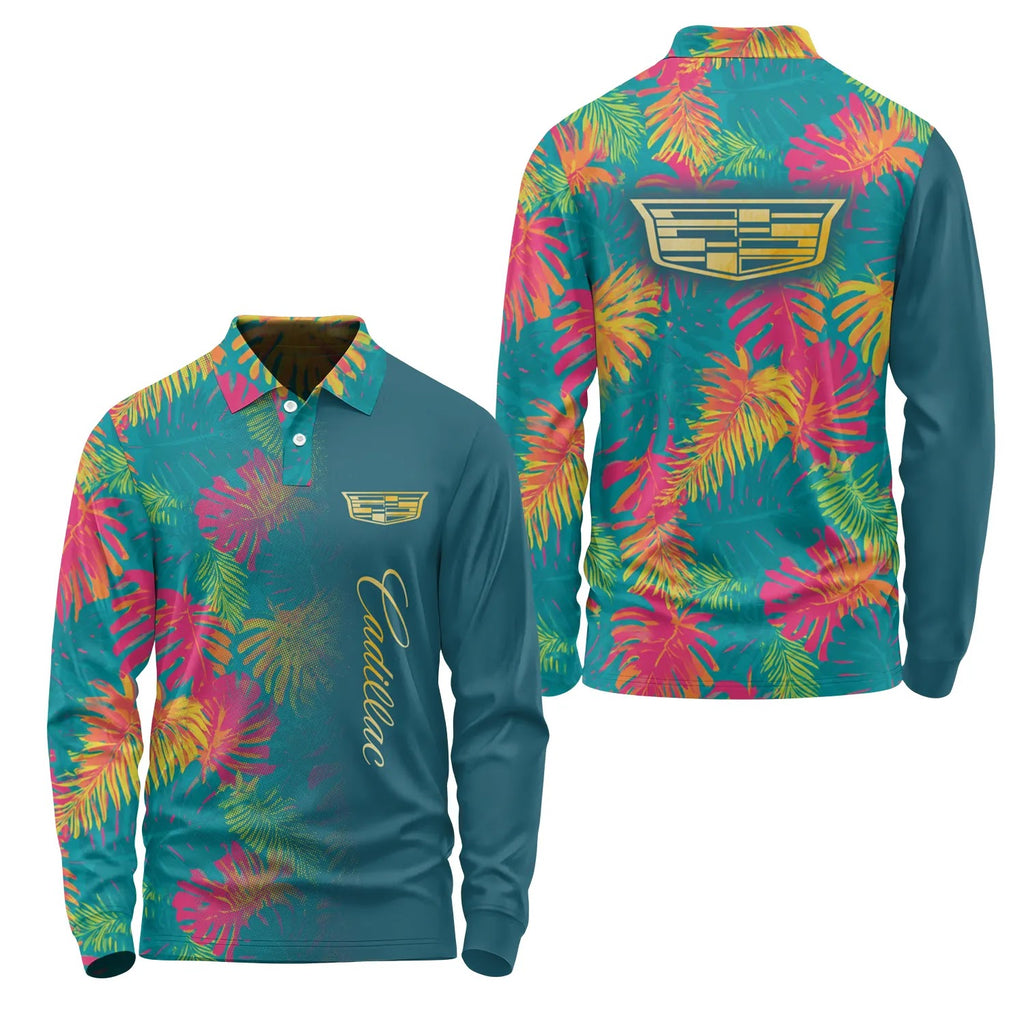 Cadillac Long Sleeve Polo SHW059