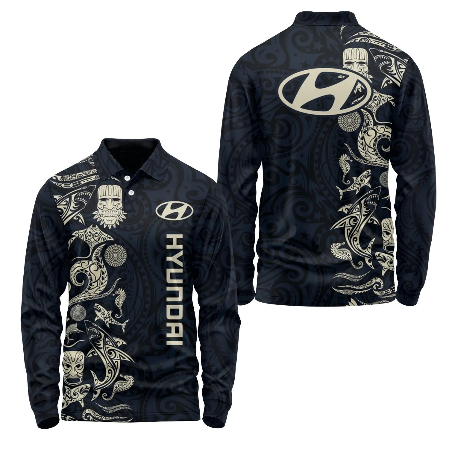 Hyundai Long Sleeve Polo SHW033