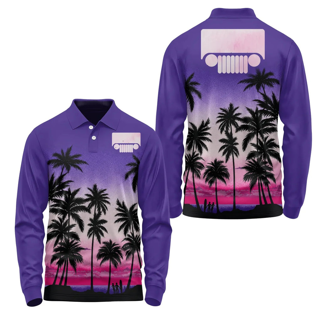 Jeep Long Sleeve Polo SHW019