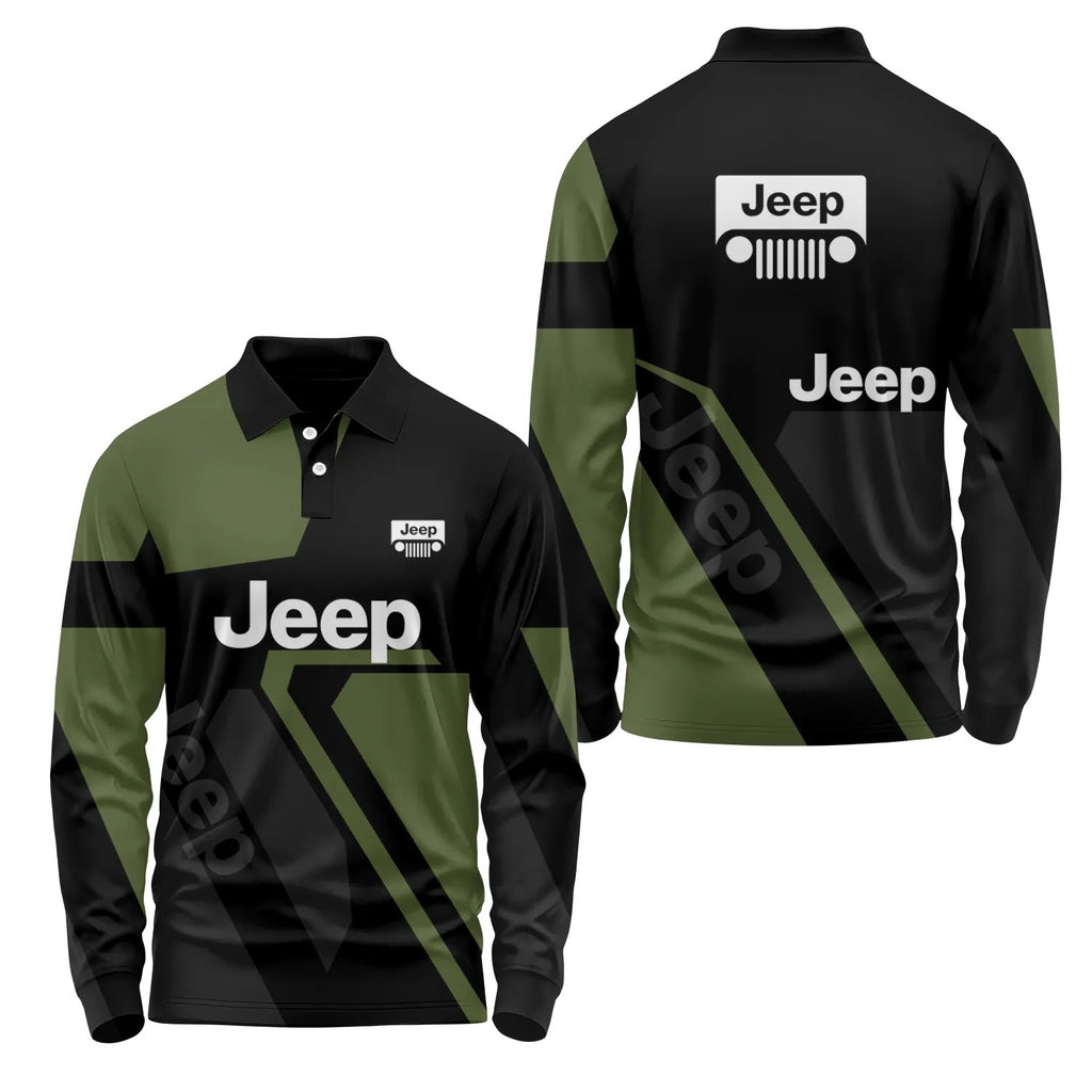 Jeep Long Sleeve Polo SC117