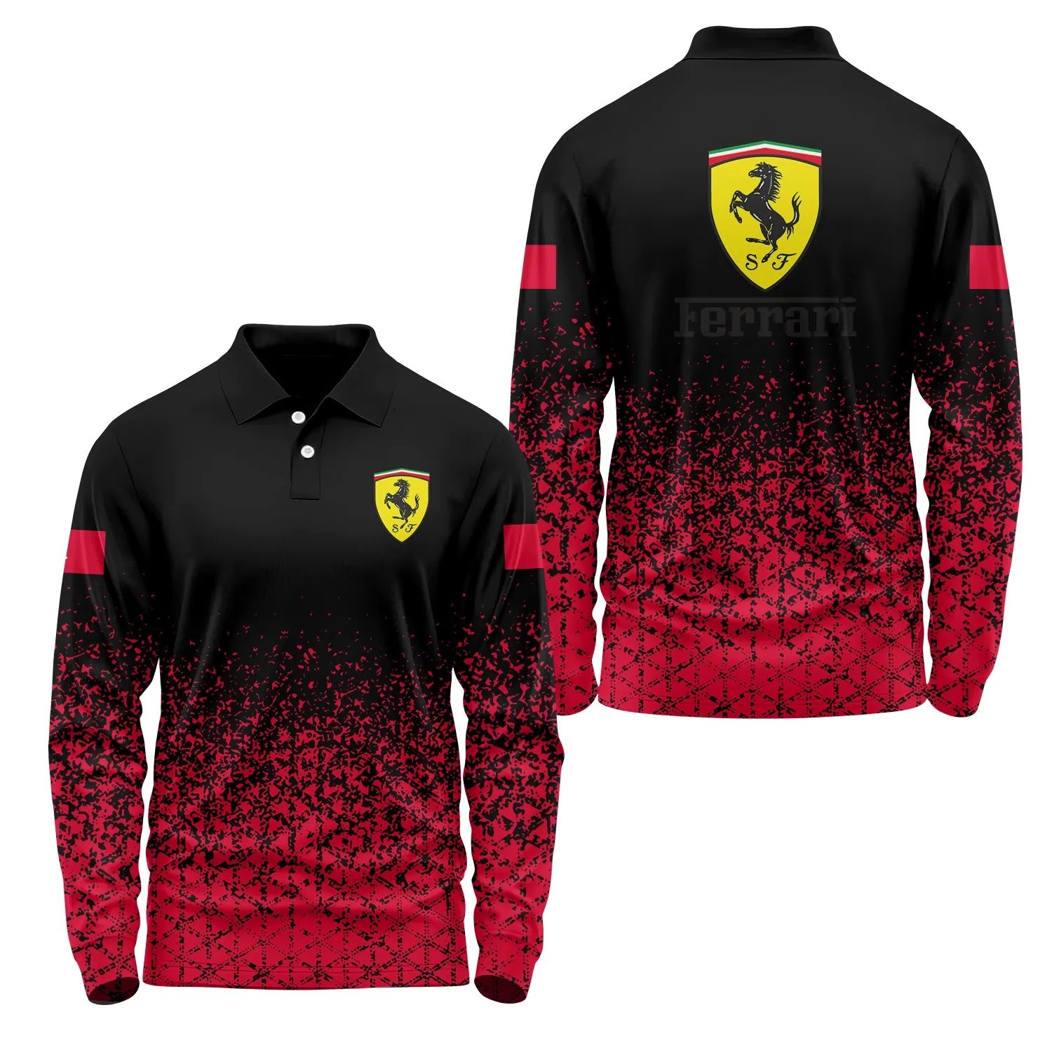 Ferrari Long Sleeve Polo SC096