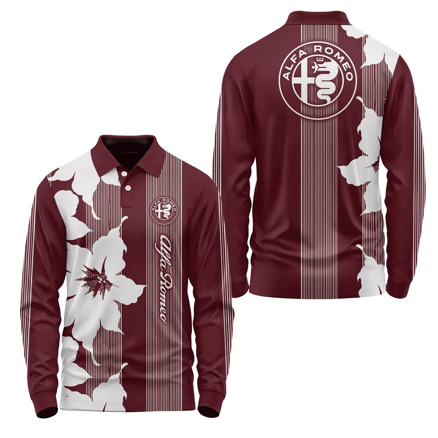 Alfa Romeo Long Sleeve Polo SHW039