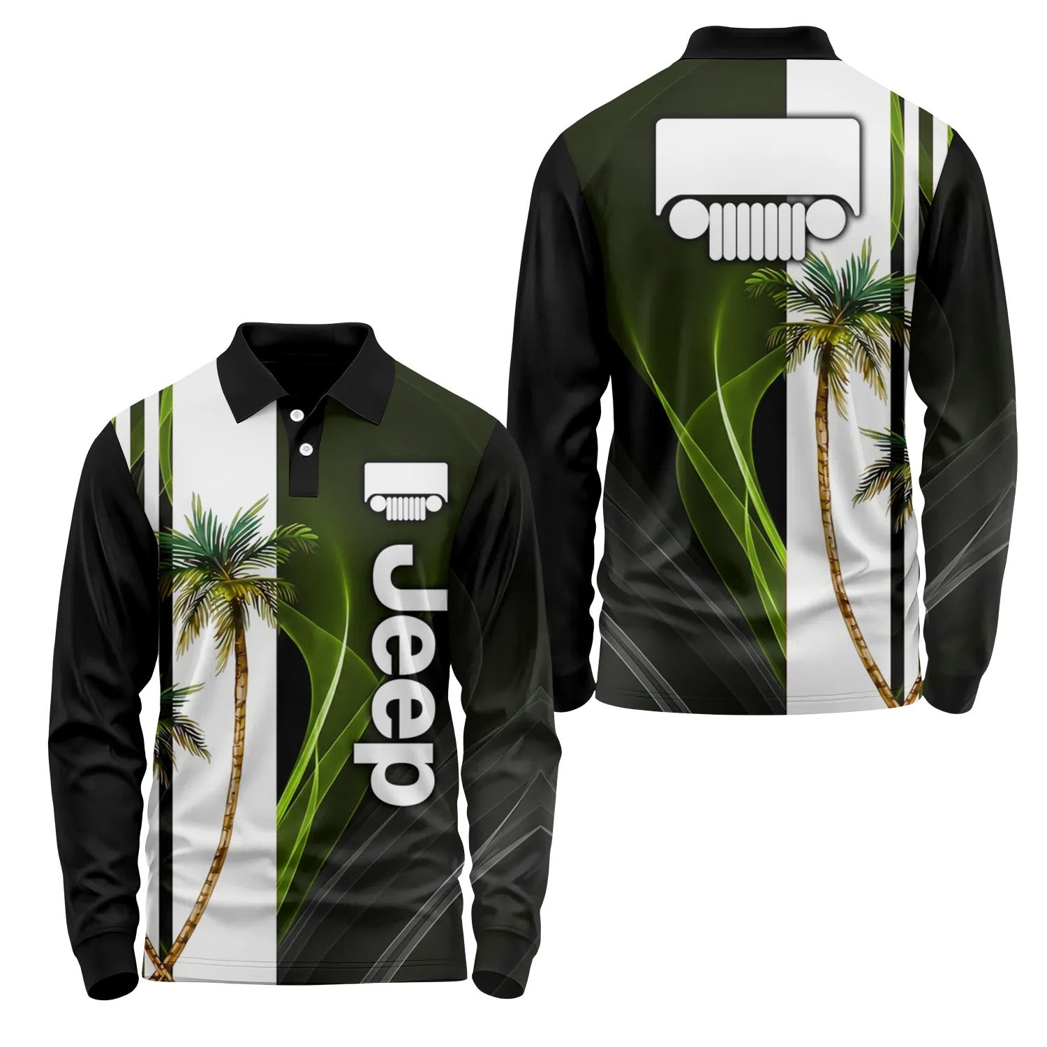 Jeep Long Sleeve Polo SHW036