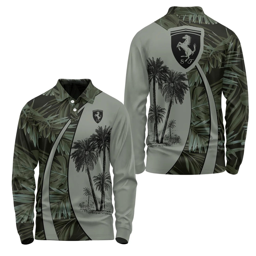 Ferrari Long Sleeve Polo SHW063
