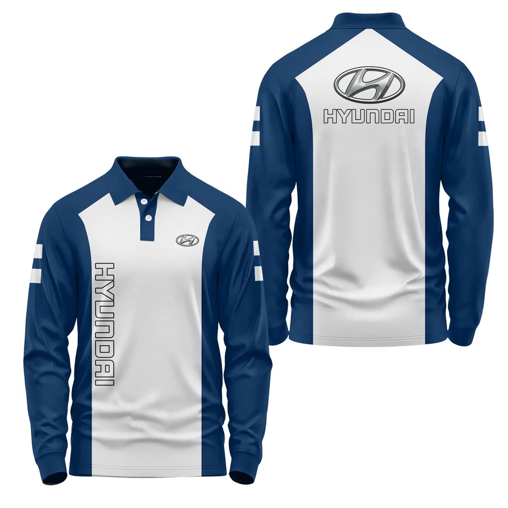 Hyundai Long Sleeve Polo SC078