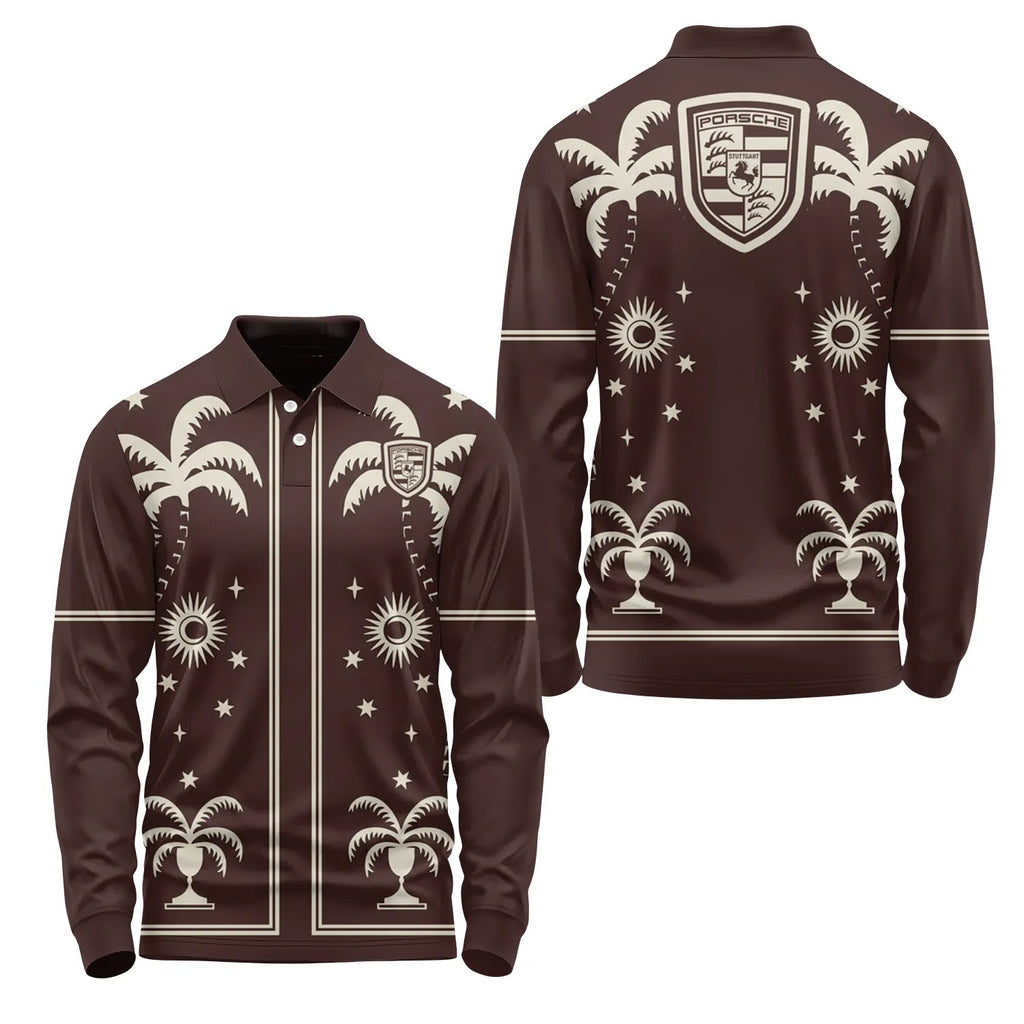 Porsche Long Sleeve Polo SHW066