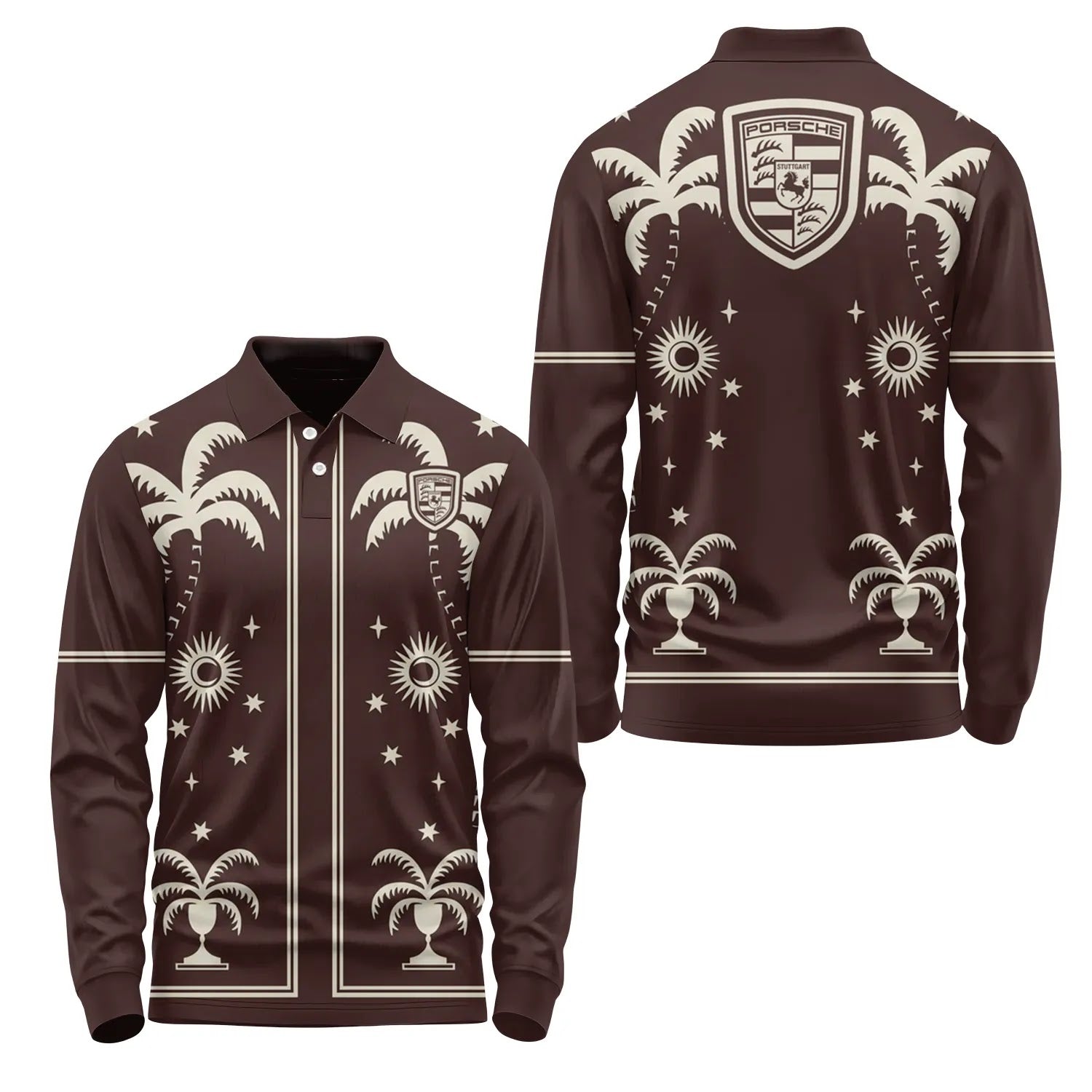 Porsche Long Sleeve Polo SHW066