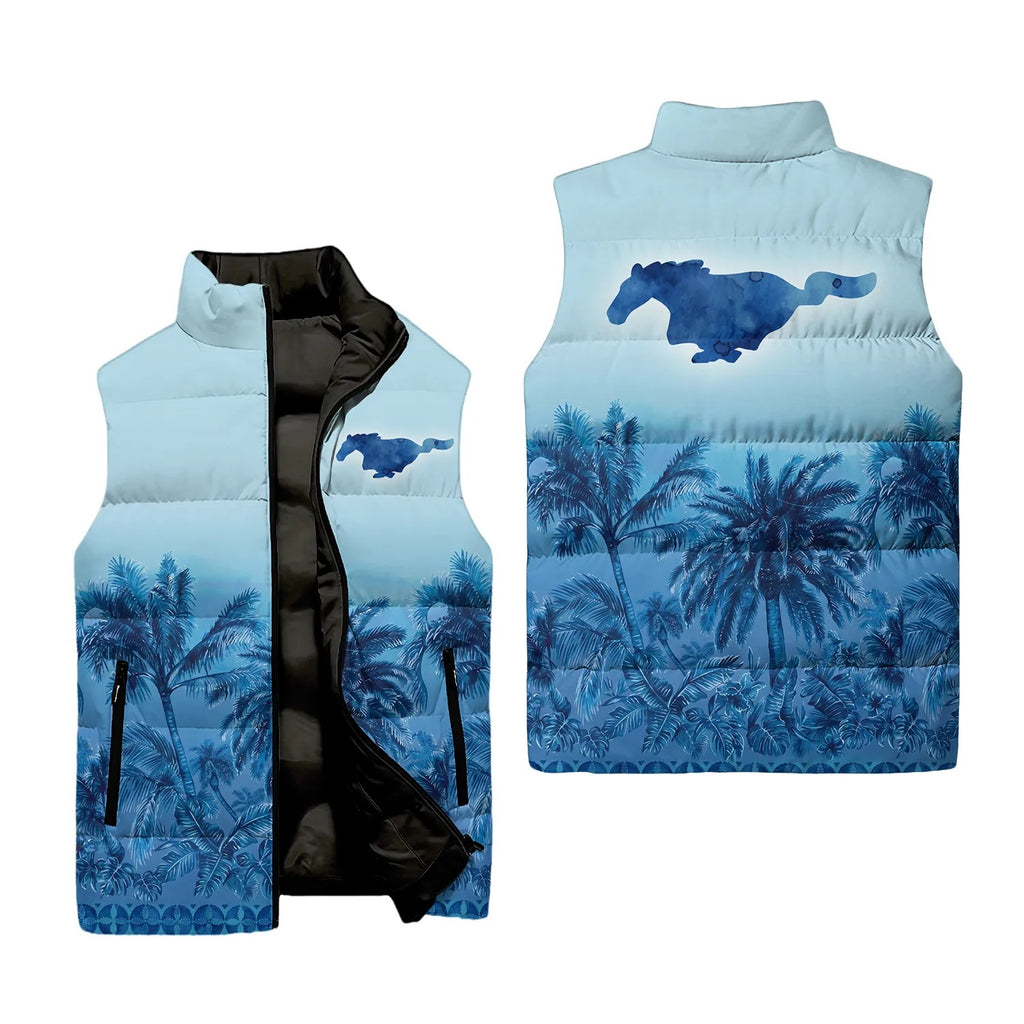 Ford Mustang Sleeveless Puffer Jacket SHW001