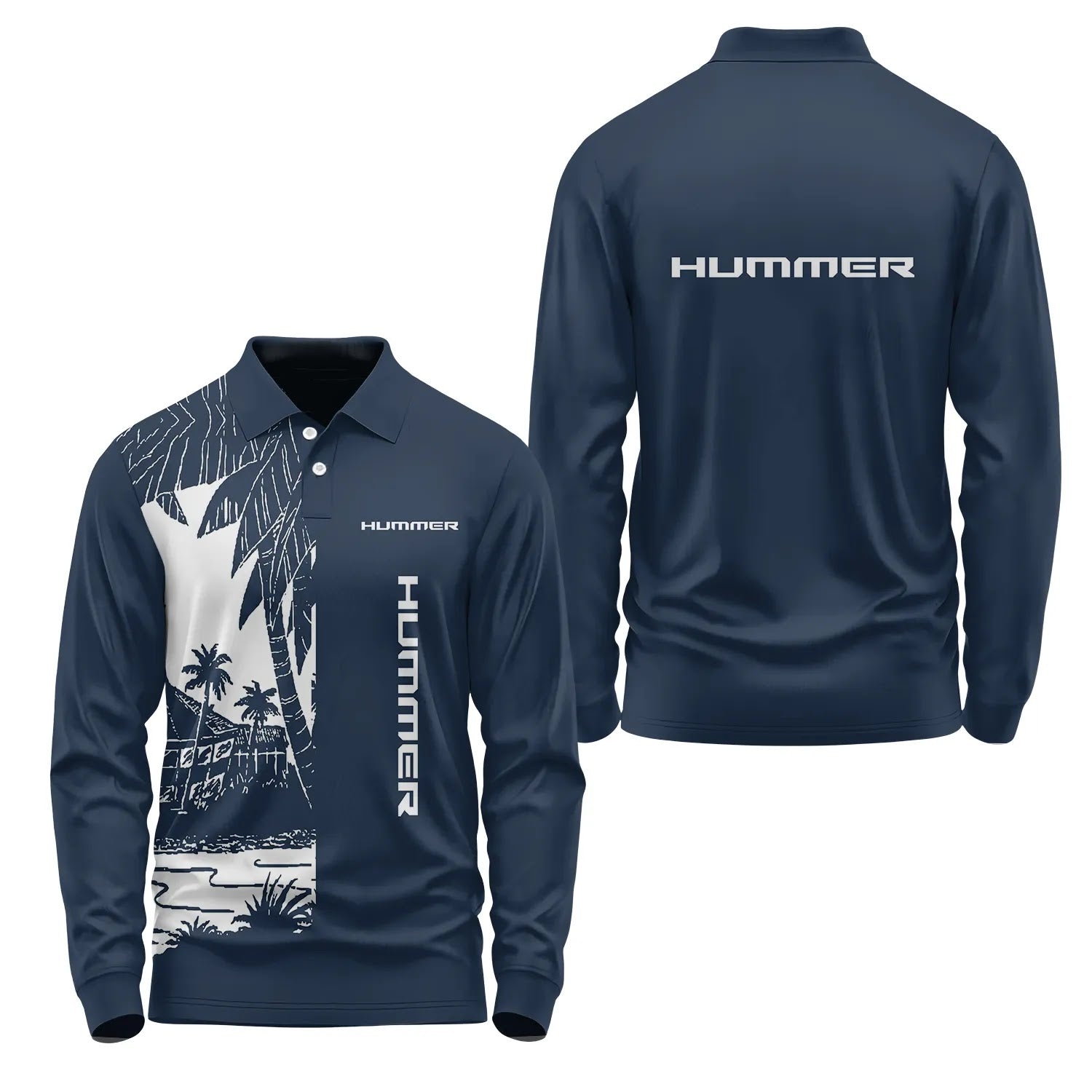 Hummer Long Sleeve Polo SHW031