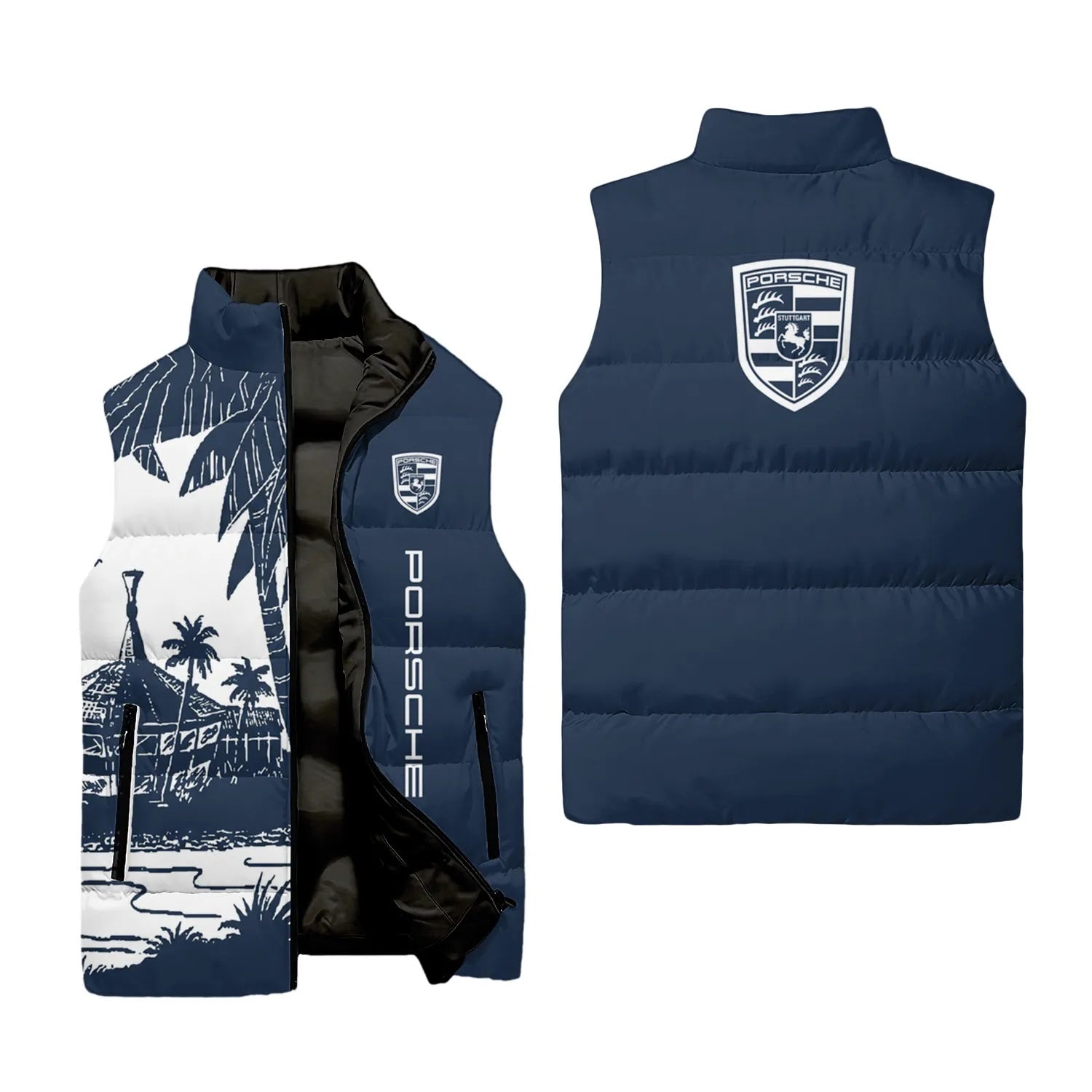 Porsche Sleeveless Puffer Jacket SHW031