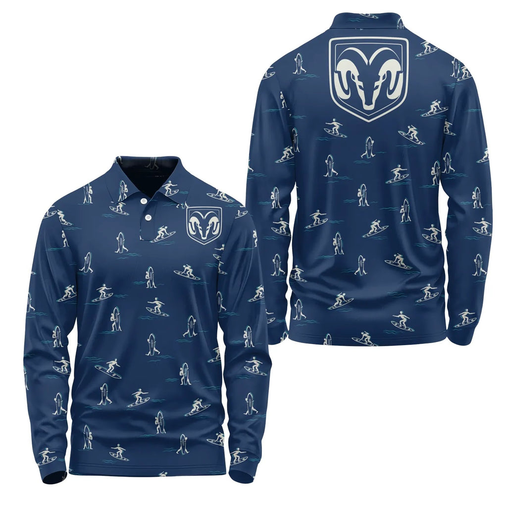 Ram Long Sleeve Polo SHW011