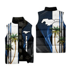 Ford Mustang Sleeveless Puffer Jacket SHW036