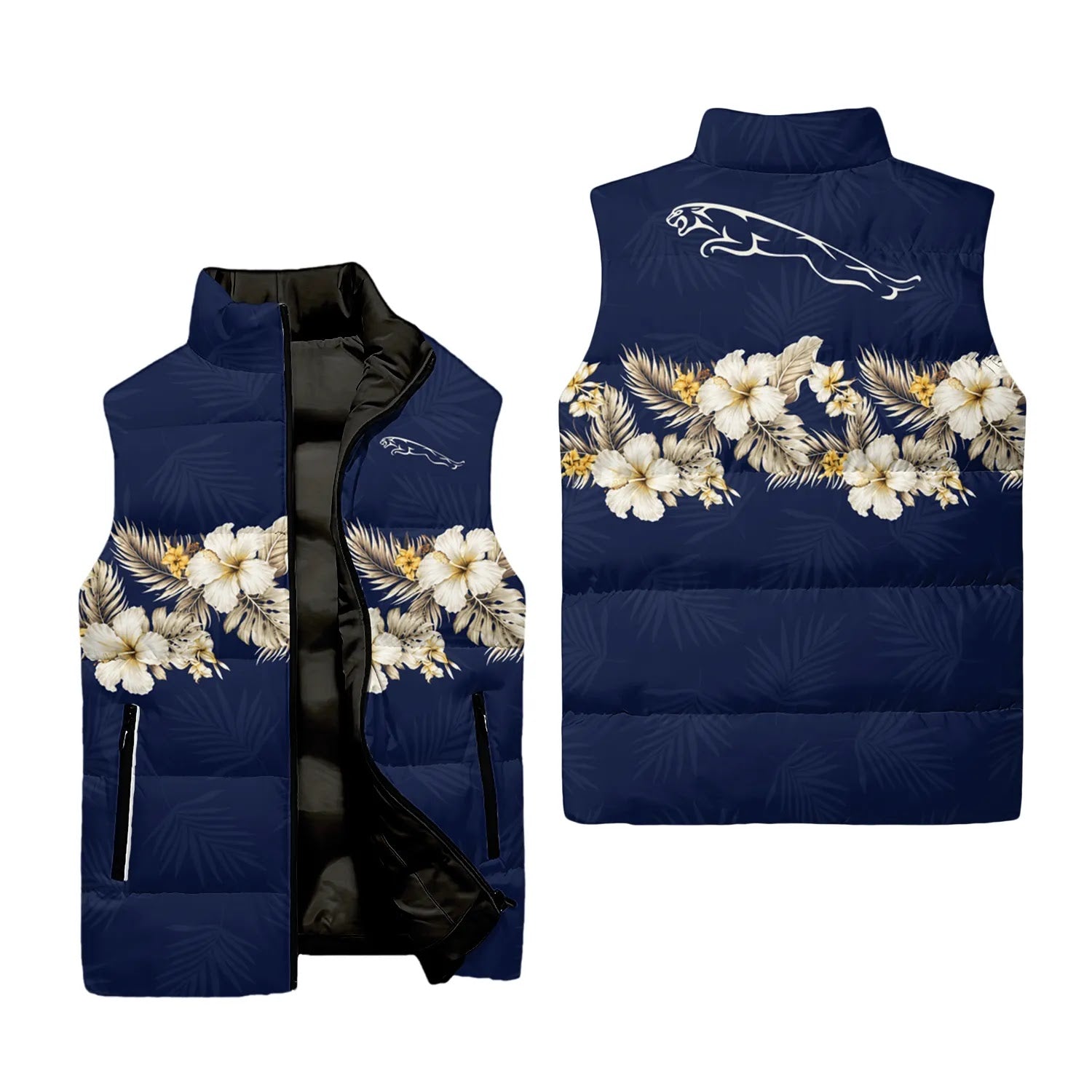 Jaguar Sleeveless Puffer Jacket SHW047