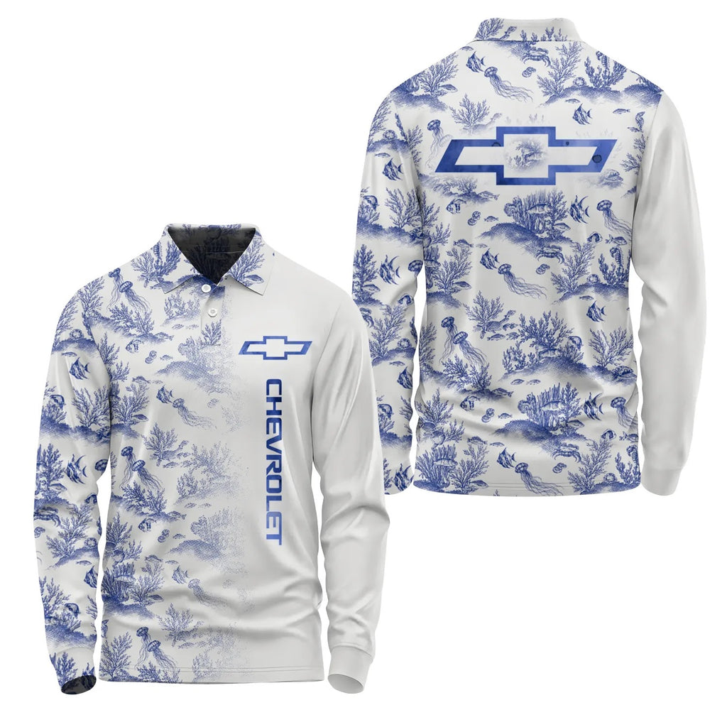 Chevrolet Long Sleeve Polo SHW009