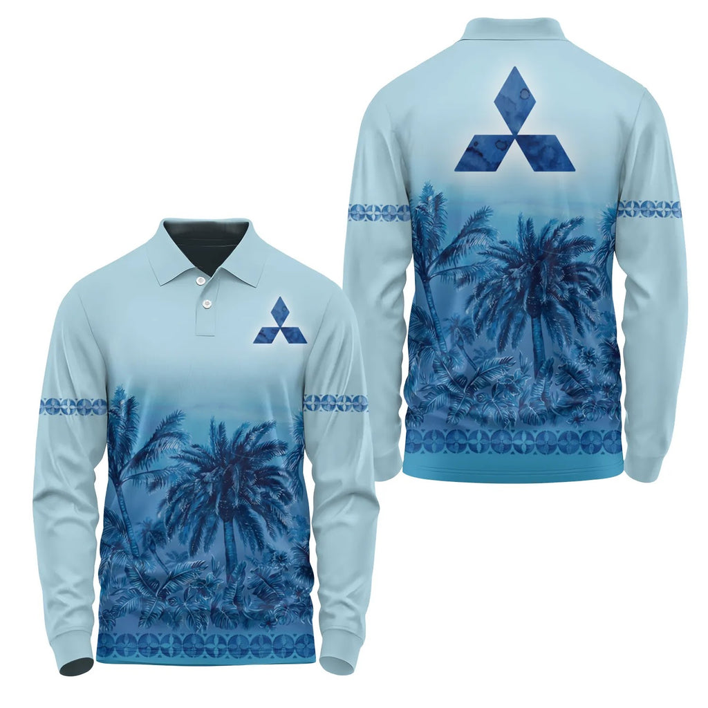 Mitsubishi Long Sleeve Polo SHW001