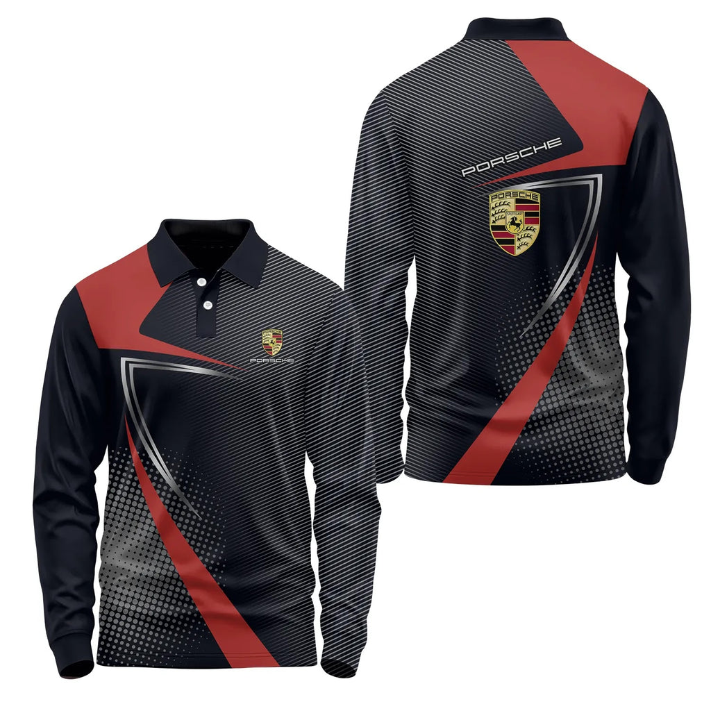 Porsche Long Sleeve Polo SC059