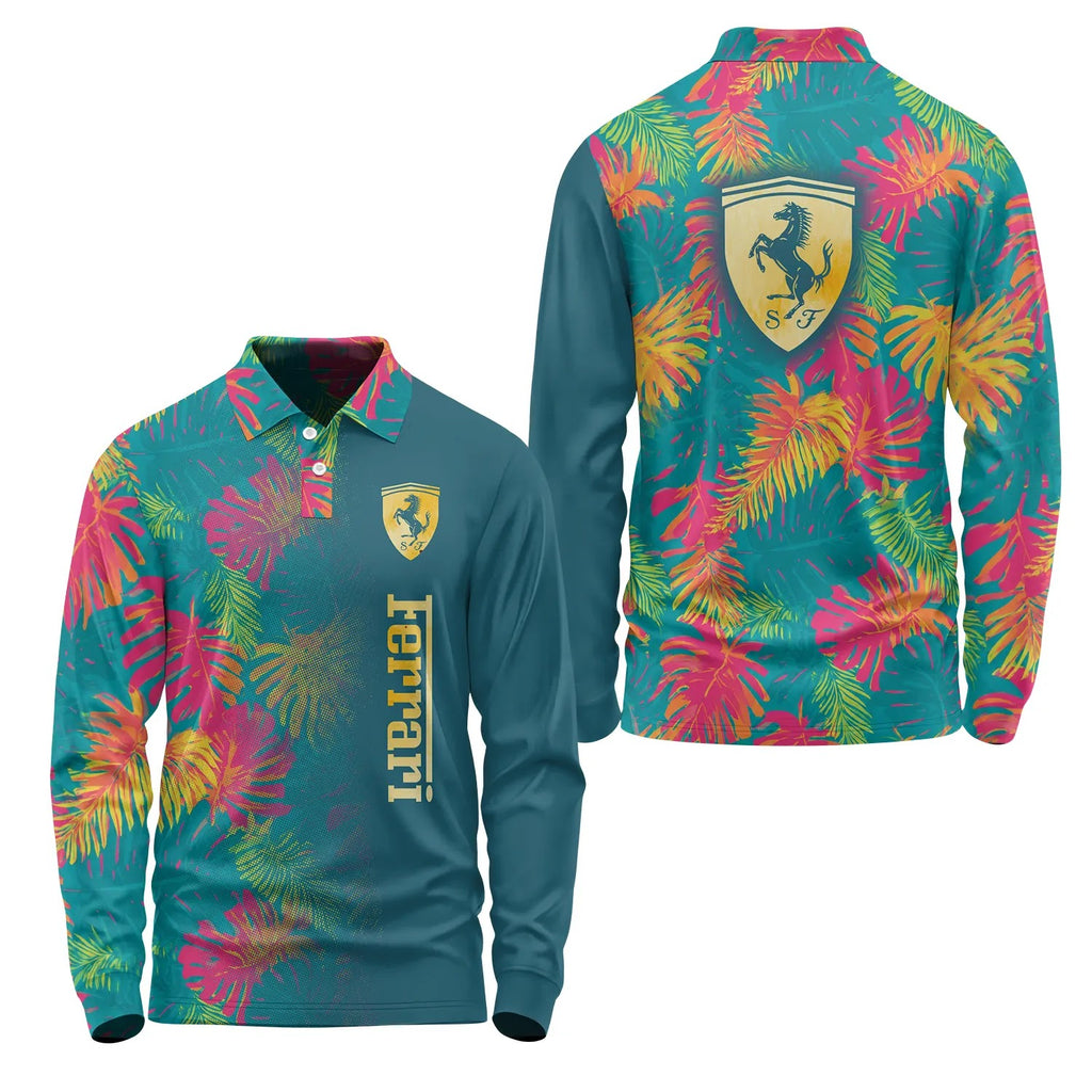 Ferrari Long Sleeve Polo SHW059