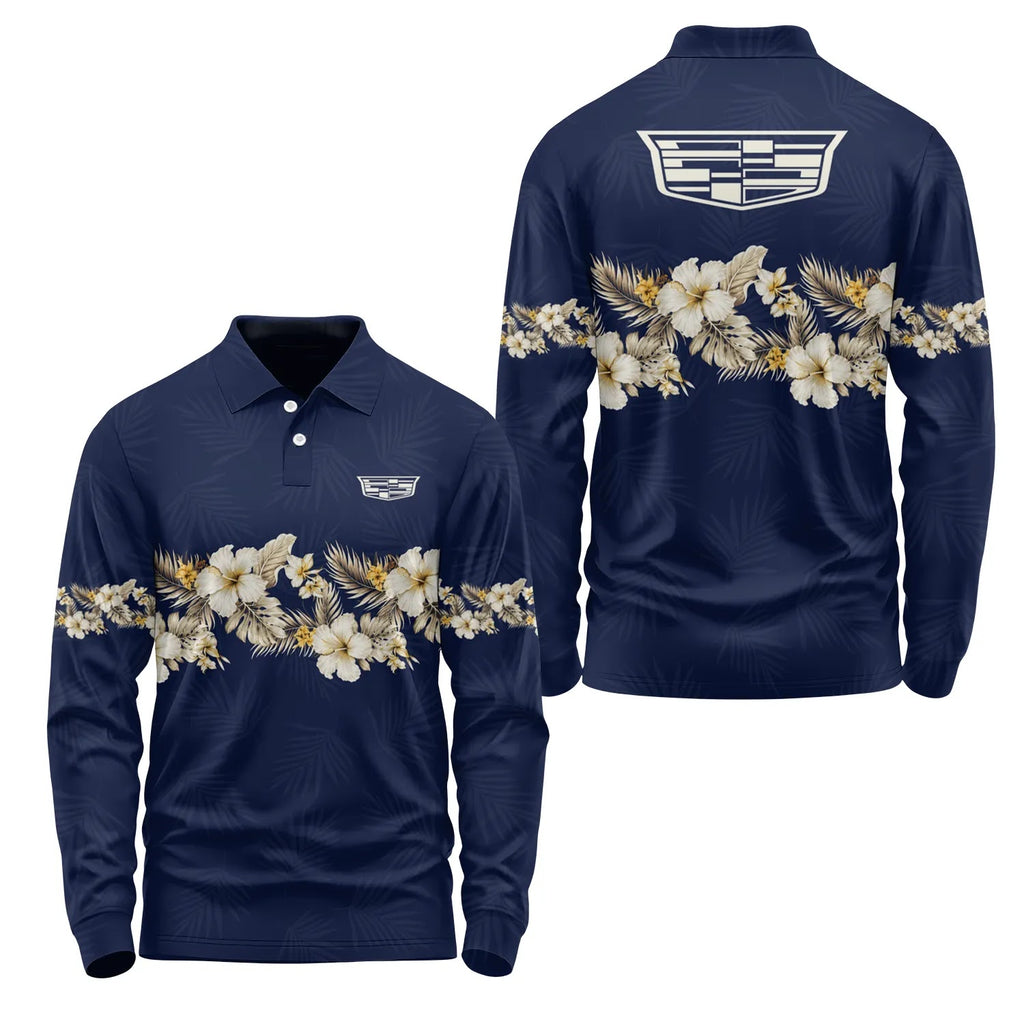 Cadillac Long Sleeve Polo SHW047