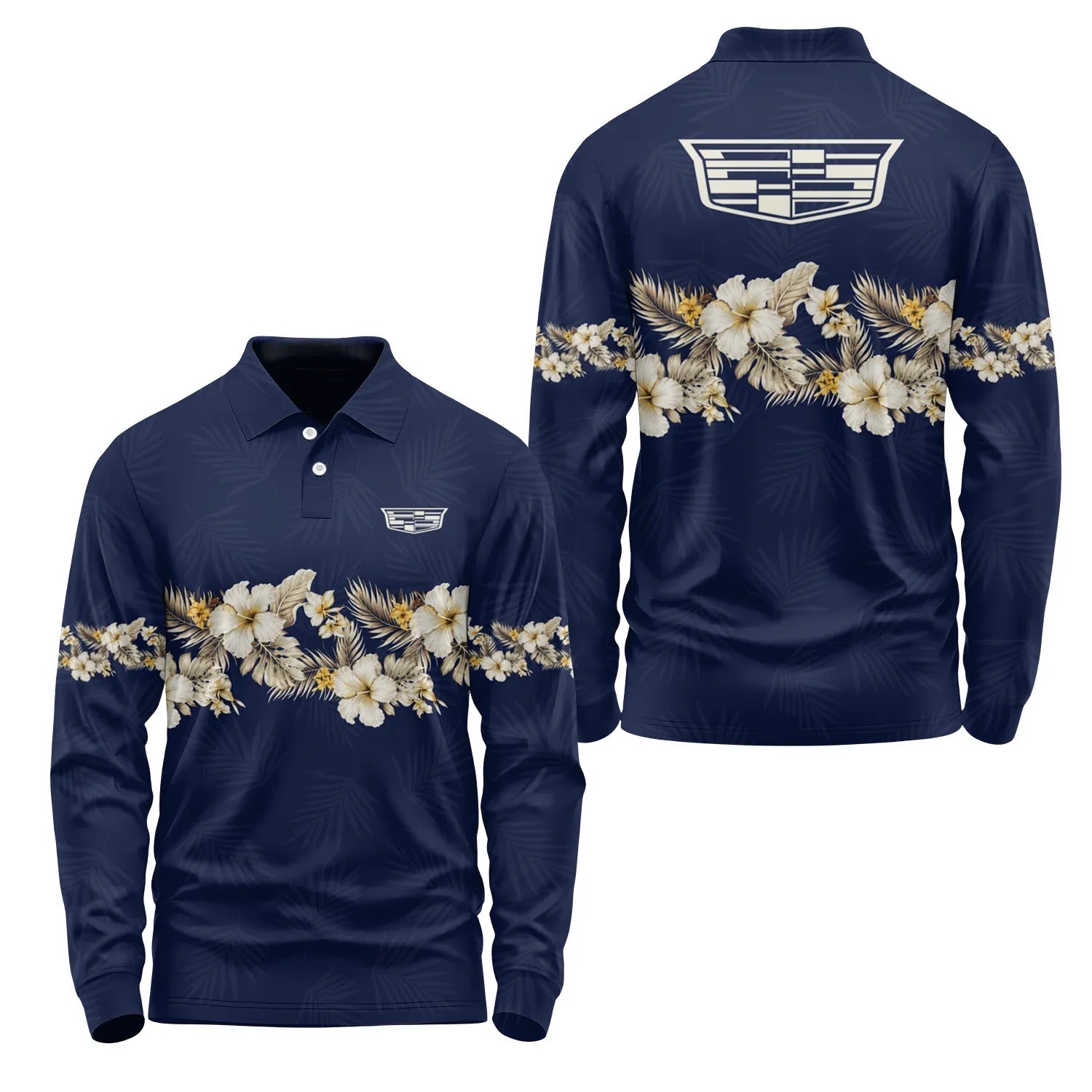 Cadillac Long Sleeve Polo SHW047