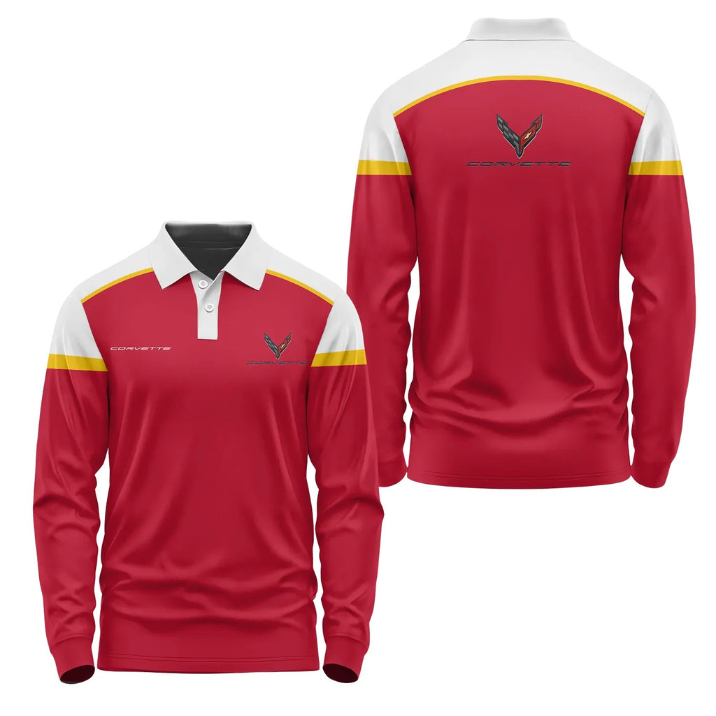 Corvette Long Sleeve Polo SC087