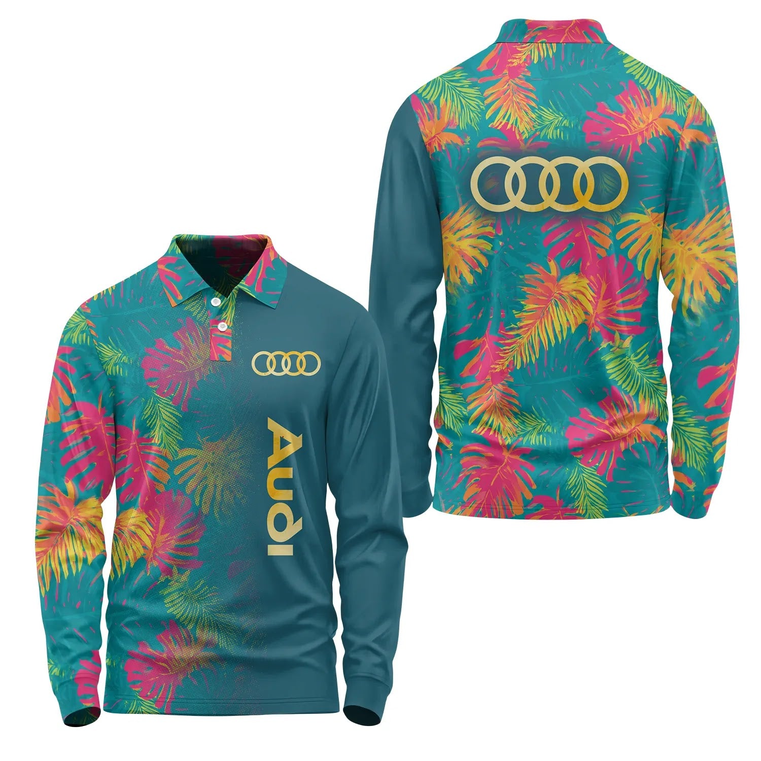 Audi Long Sleeve Polo SHW059