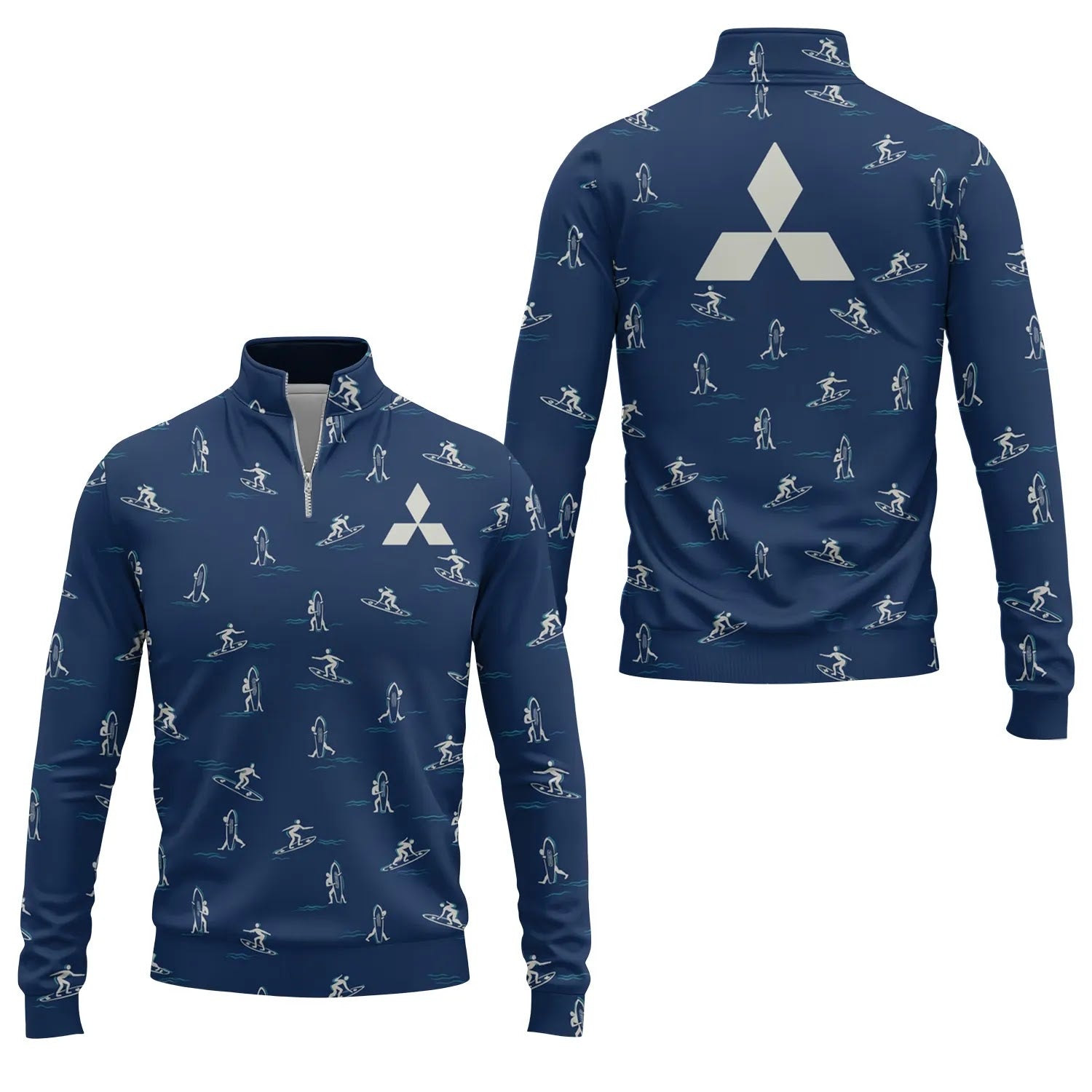 Mitsubishi Quarter-zip Pullover SHW011