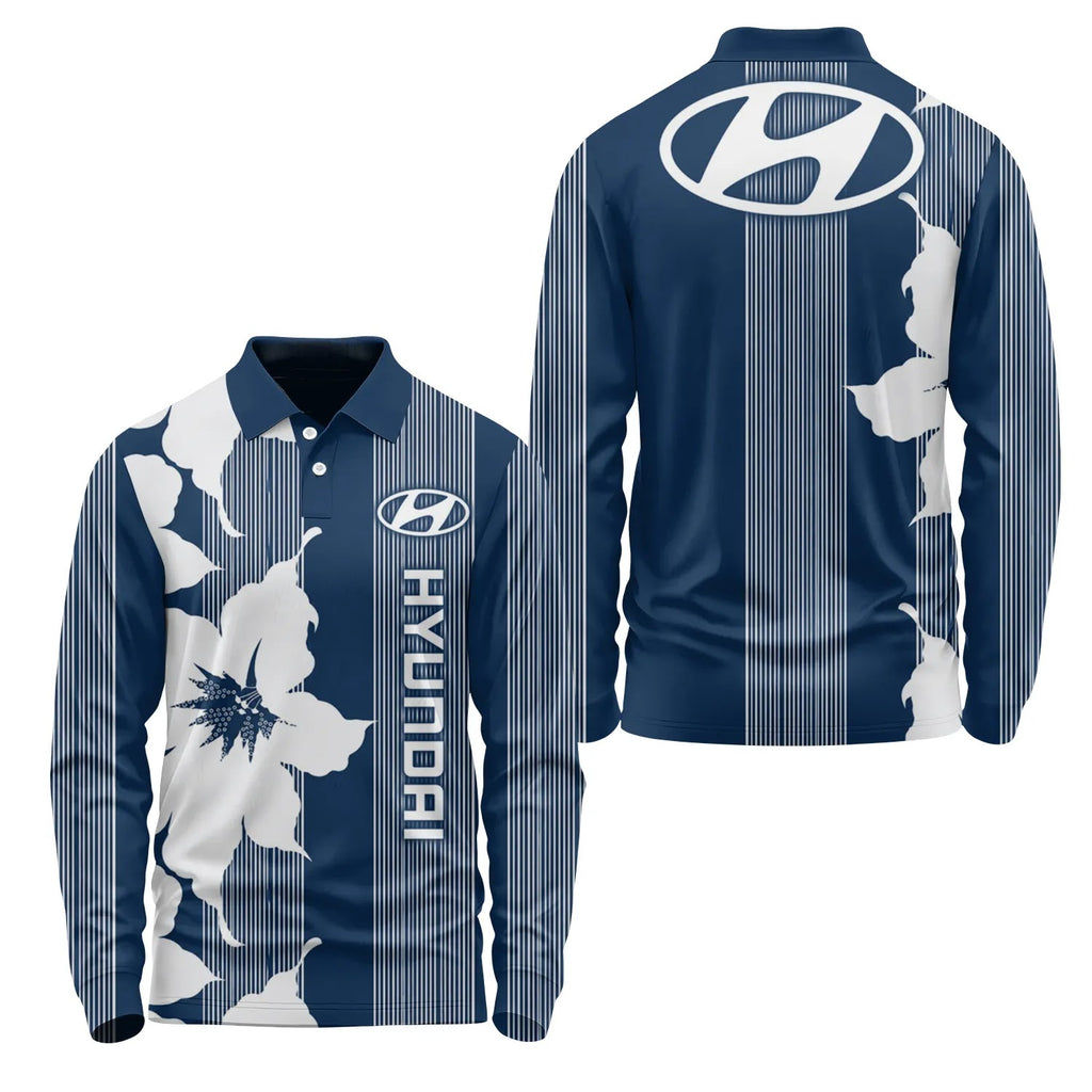 Hyundai Long Sleeve Polo SHW039