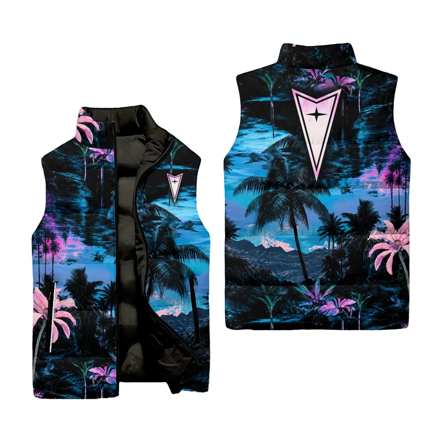 Pontiac Sleeveless Puffer Jacket SHW002