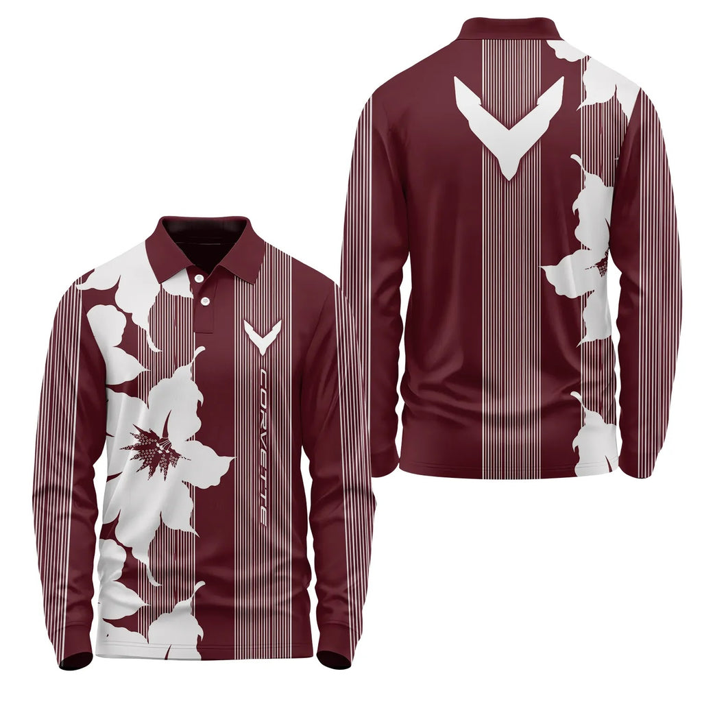 Corvette Long Sleeve Polo SHW039