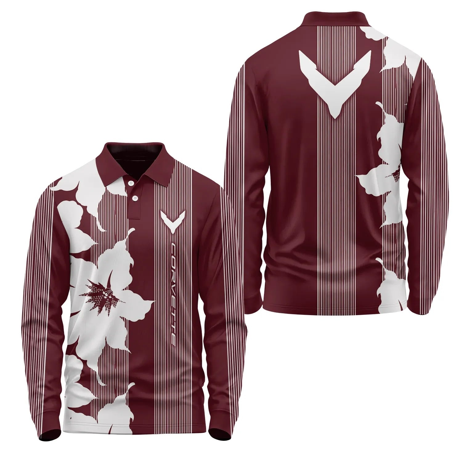 Corvette Long Sleeve Polo SHW039