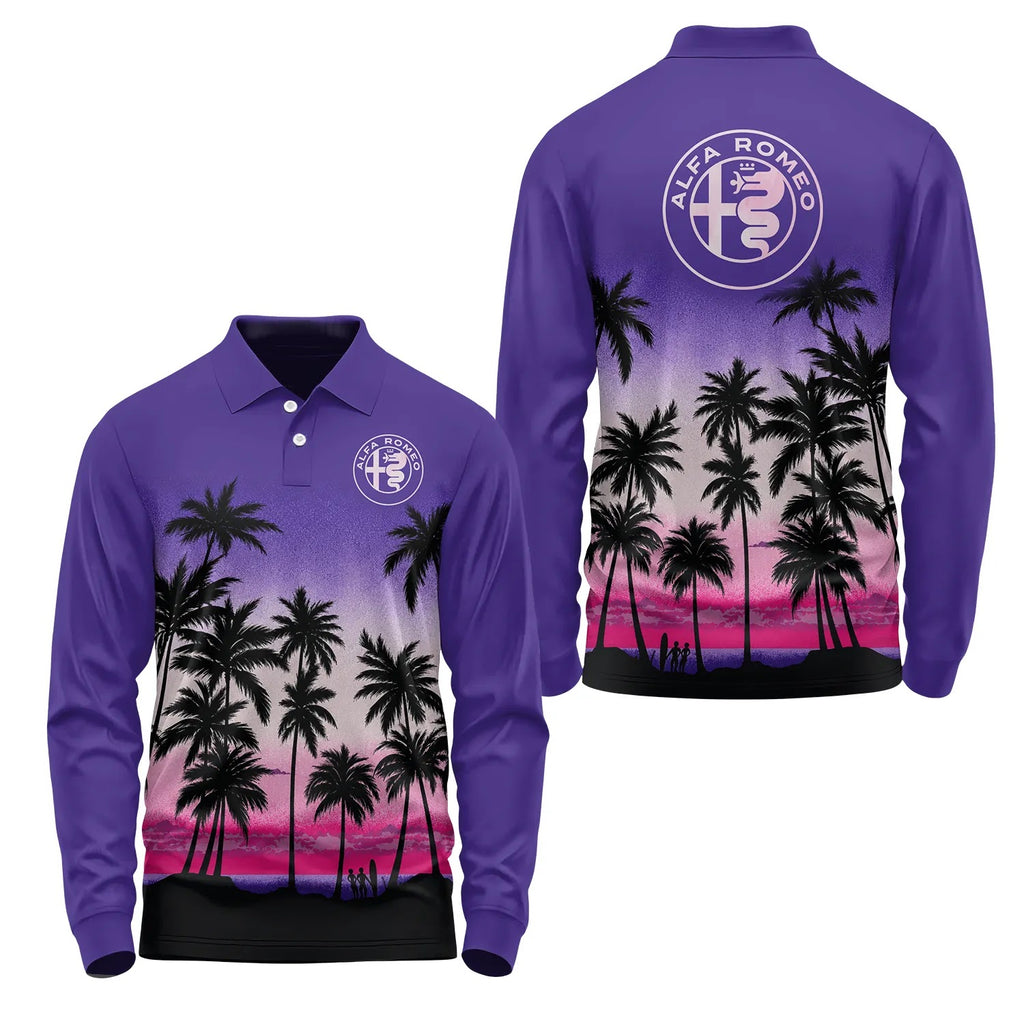 Alfa Romeo Long Sleeve Polo SHW019