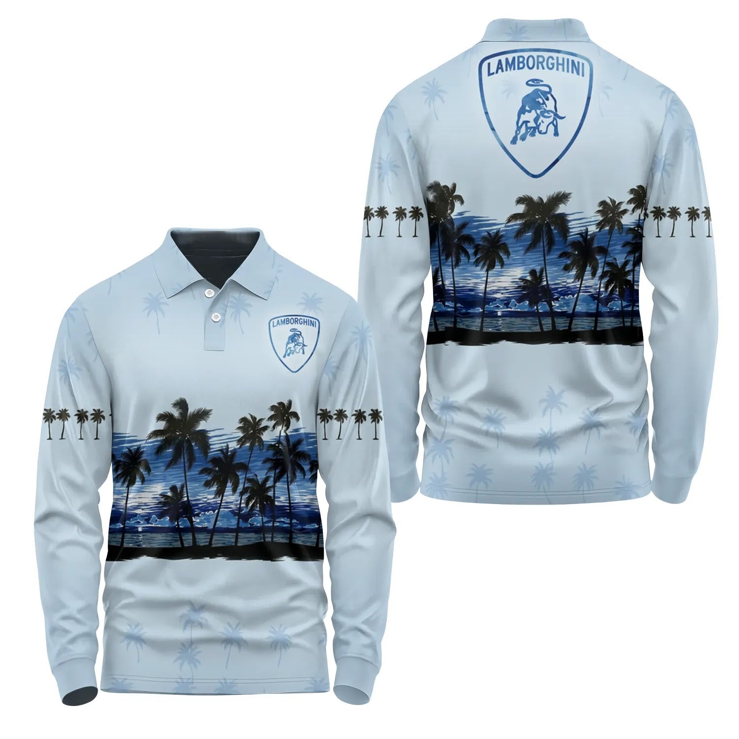 Lamborghini Long Sleeve Polo SHW016