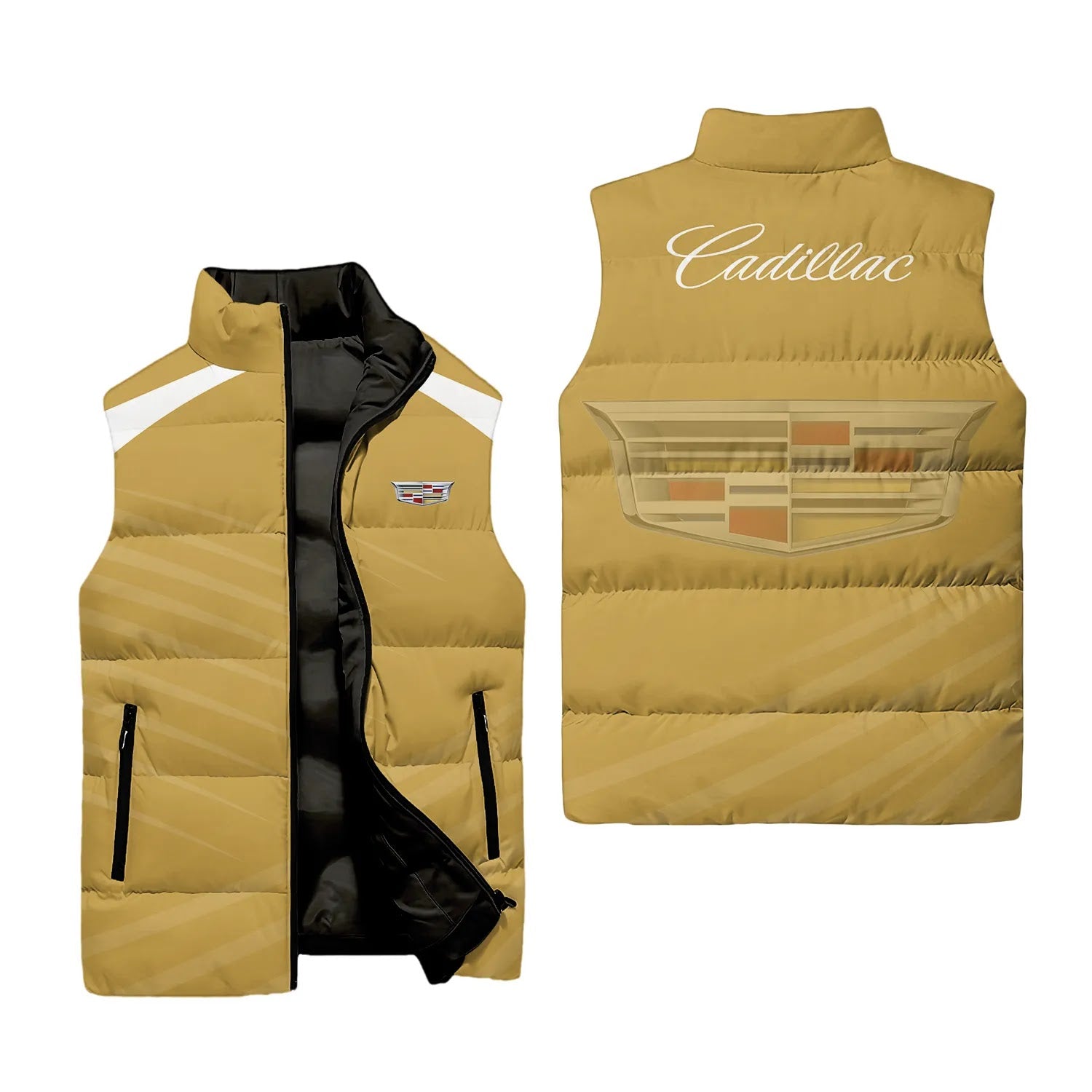 Cadillac Sleeveless Puffer Jacket SC082