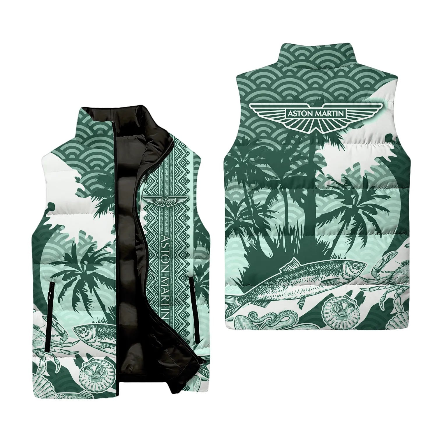 Aston Martin Sleeveless Puffer Jacket SHW038