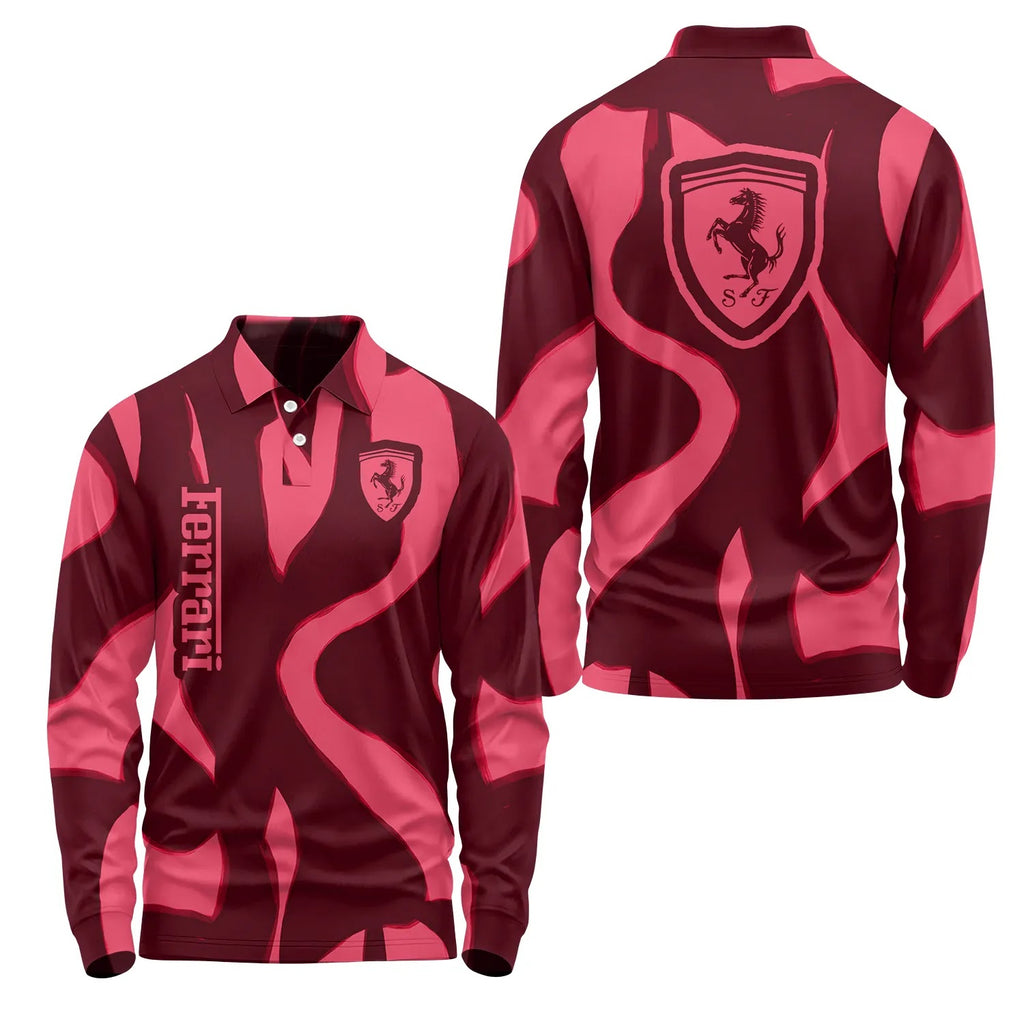 Ferrari Long Sleeve Polo SHW068