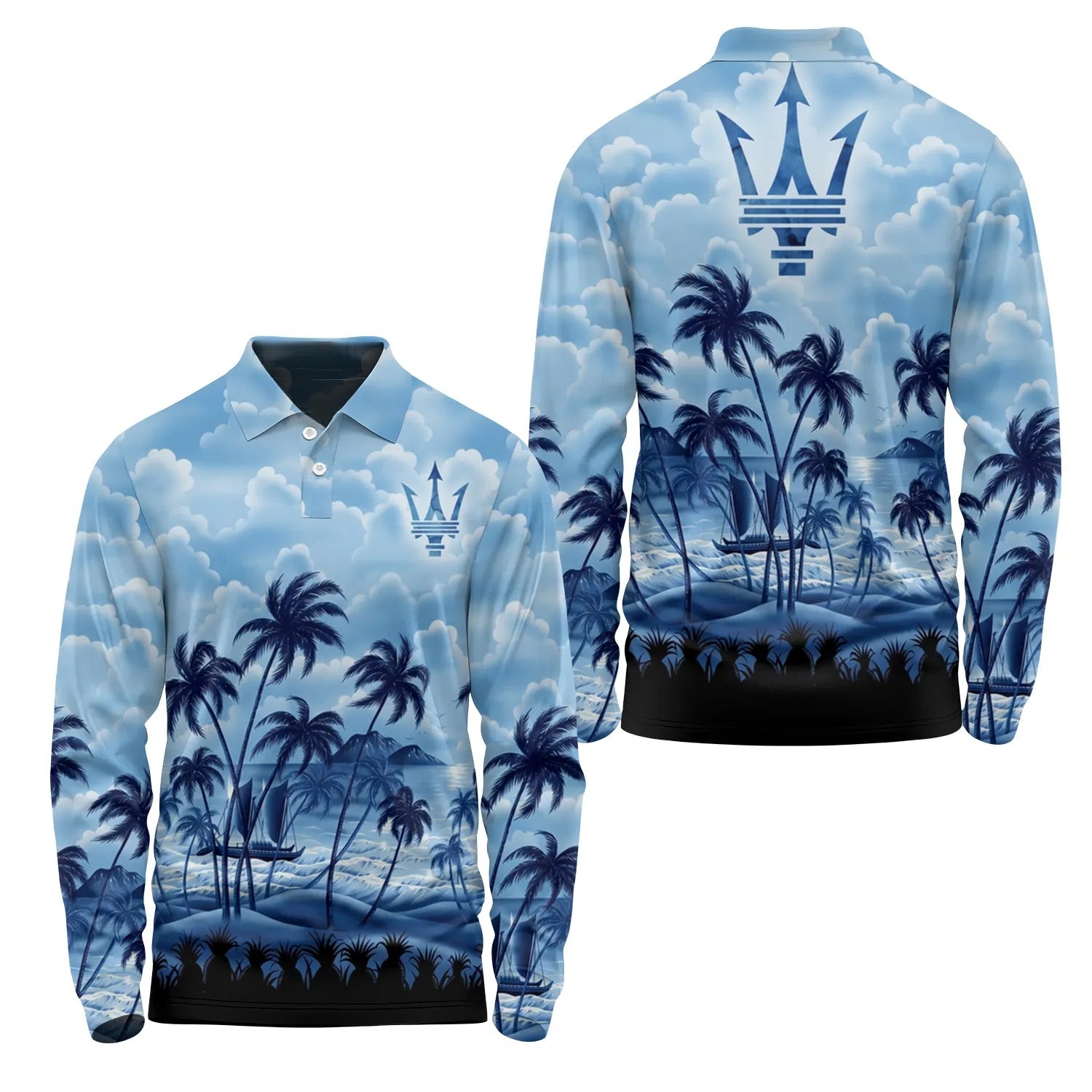 Maserati Long Sleeve Polo SHW018