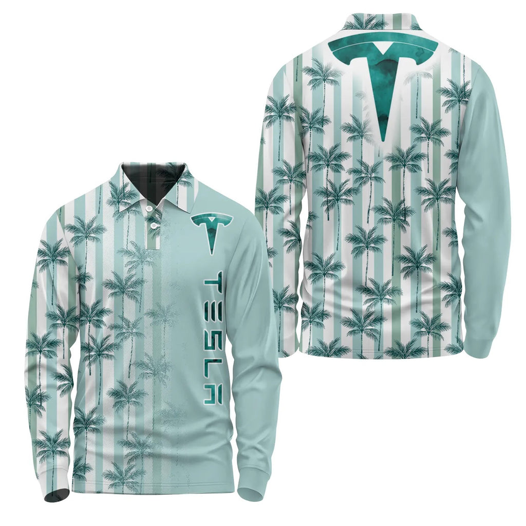 Tesla Long Sleeve Polo SHW028