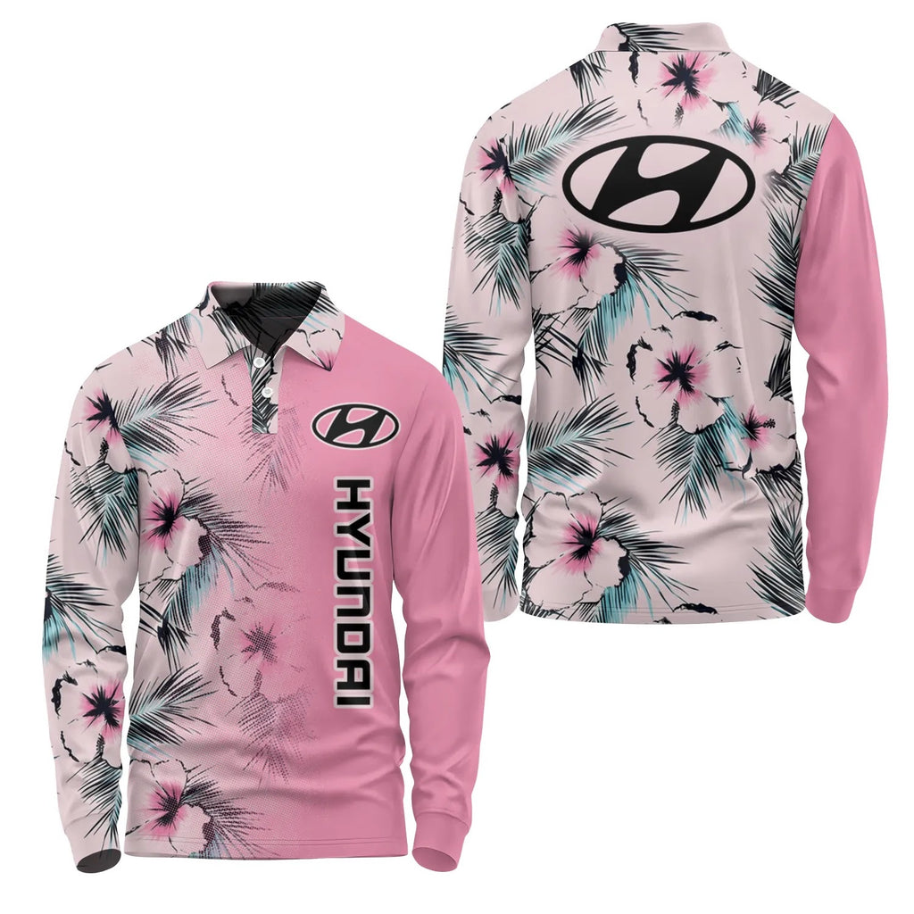 Hyundai Long Sleeve Polo SHW056