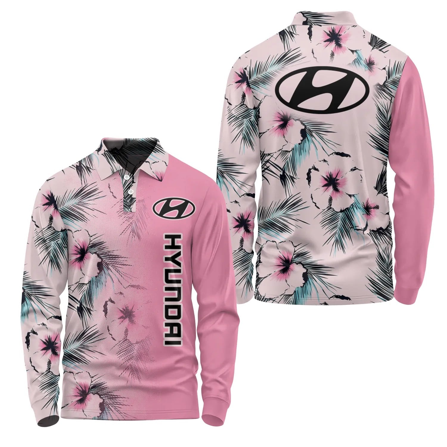 Hyundai Long Sleeve Polo SHW056