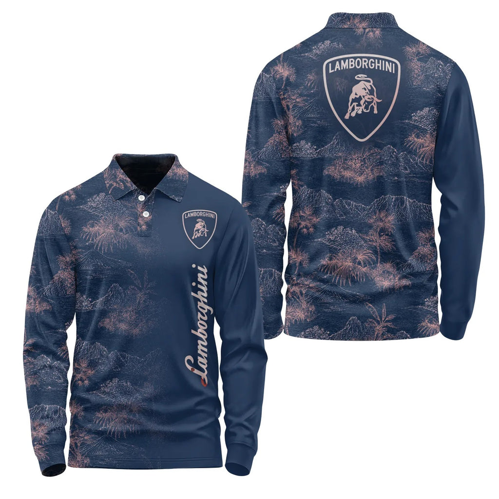 Lamborghini Long Sleeve Polo SHW007