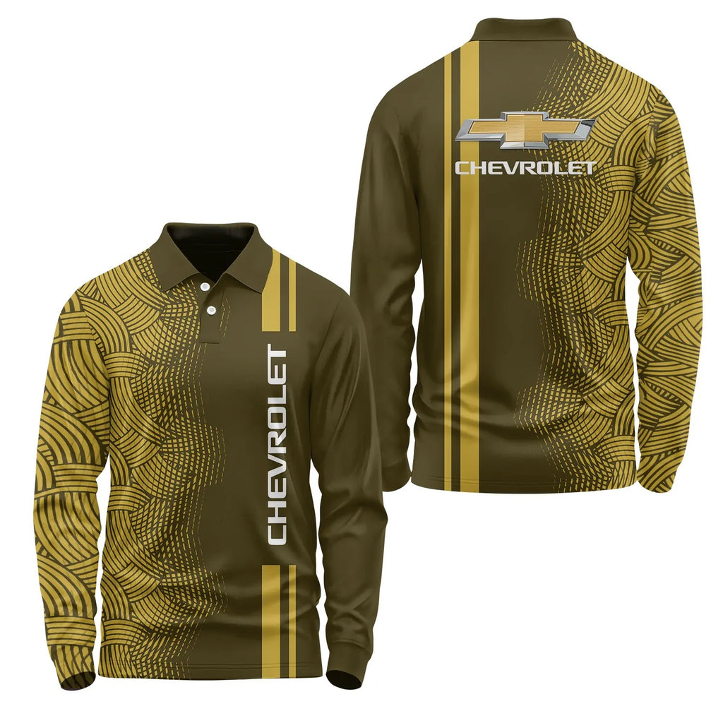 Chevrolet Long Sleeve Polo SC084